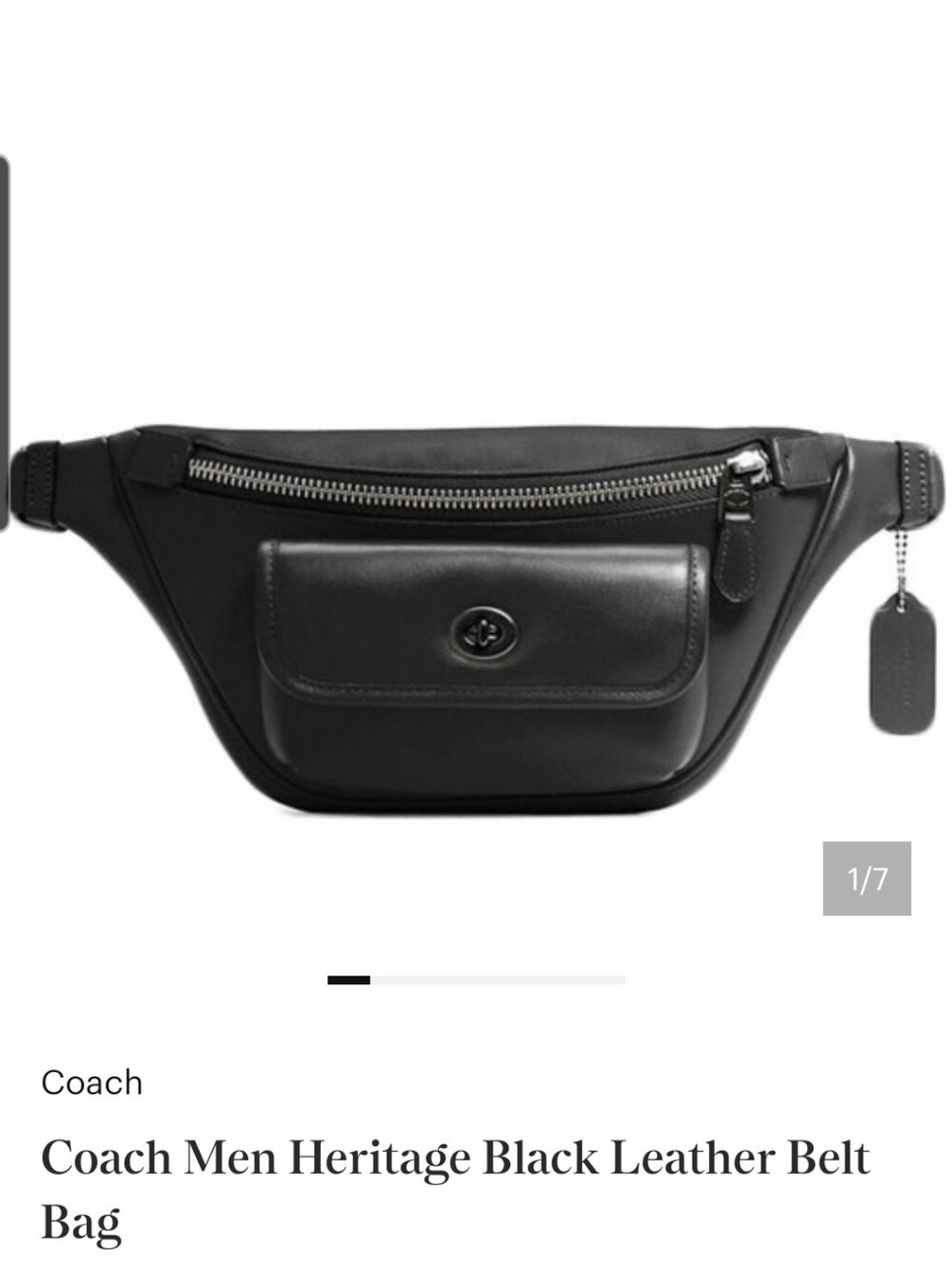 Coach Heritage Leather Belt Bag